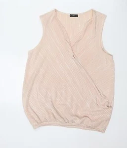 M&Co Womens Pink Polyester Blend Tank Size 10 - Picture 1 of 10