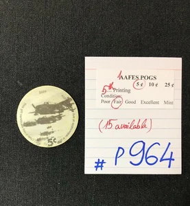 AAFES POGS, 5th Series/Printing,1 POGS, 5¢, #P964, FAIR - Picture 1 of 2