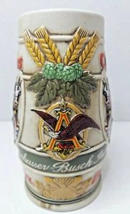 Budweiser Beer Stein 1983 mundialmente famoso Bud Clydesdales vintage - Imagen 1 de 5