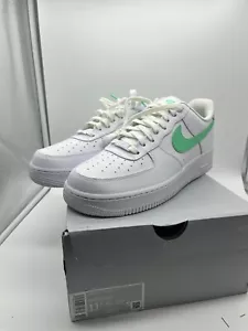 Größe 11,5 - Nike Air Force 1 '07 weiß grün leuchtend w - Bild 1 von 12