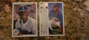 1990 Upper Deck Ken Griffey Jr. #156 baseball card Spelling Error simultaniously - Picture 1 of 2