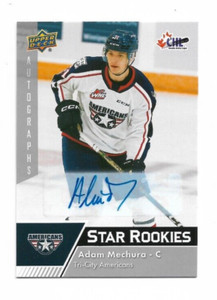 2022-23 Upper Deck CHL Hockey Star Rookies Autograph AUTO #383 Adam Mechura