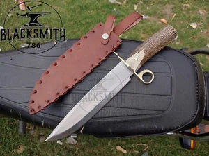 Cuchillo réplica de anillo de lápida hecho a mano Bowie Ike/Billy Clanton película 15"" - Imagen 1 de 11
