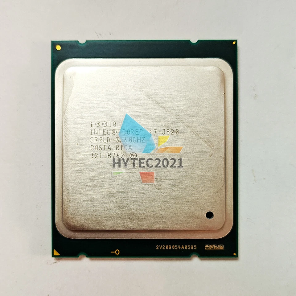 Intel Core i7-3820 SR0LD 3.6GHz 4C / 8T 10MB 130W LGA2011 CPU i7 3820 - Image 1 of 1
