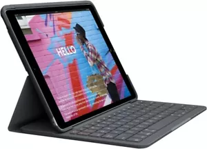 Logitech Slim Folio Keyboard Case for iPad (7th, 8th & 9th gen) - Refurbished - Picture 1 of 9