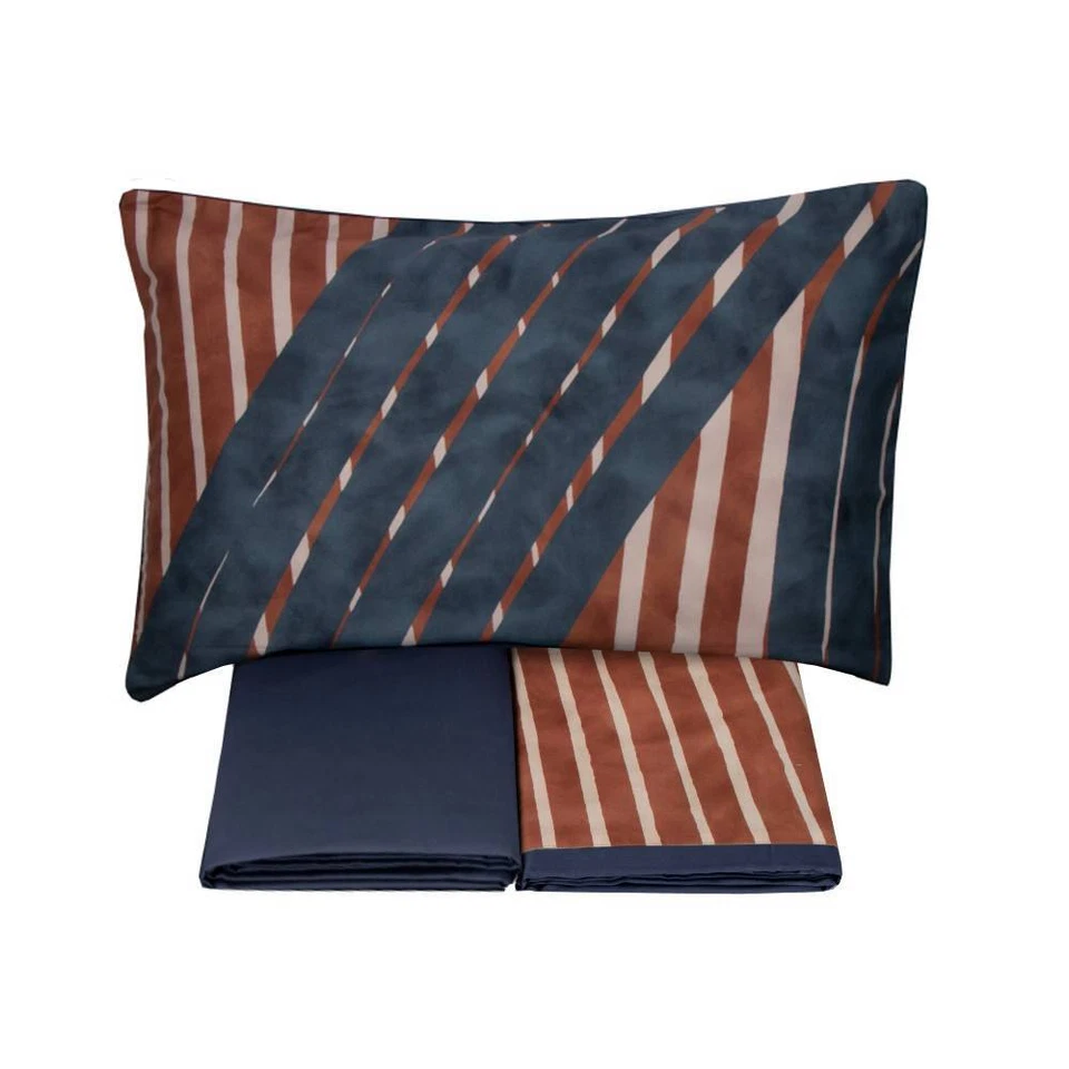 Lenzuola-copriletto matrimoniale SOMMA raso ICARO profondo - Immagine 1 di 1