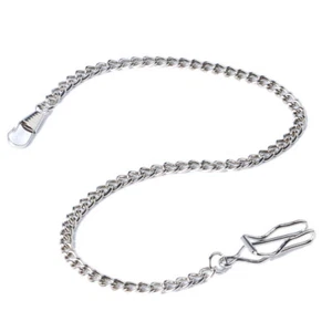 1PCS 38cm Vintage Pocket Watch Chain FOB Bronze/Silver/Gold/Black Pendant Chain - Picture 1 of 12