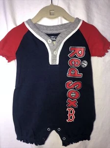 Boston Red Sox MLB Bebé Niña Infantil 1 Pieza Mameluco 3/6 Meses - Azul Rojo Volantes - Imagen 1 de 8