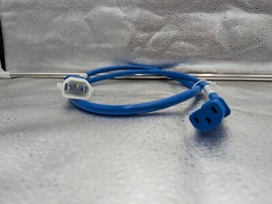 C14 to C13 Power Cord - 15A/250V, 14 AWG, 3', Blue, Lot of 20 - Picture 1 of 4