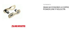SRAM Quick Link coppia connettore power link 9 velocità FALSA MAGLIA tsa - Imagen 1 de 1