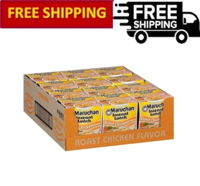Maruchan Almuerzo Instantáneo Sabor Pollo Asado, 2.25 OZ, Paquete de 12 Foto 1 de 4