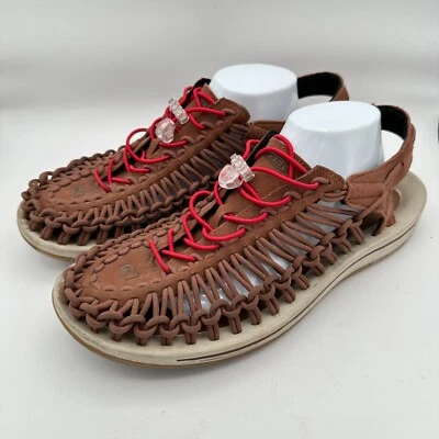 Keen Uneek паракорд сандалии мужские 12 М коричневый красный банджи туризм Gorpcore открытый - Изображение 1 из 4