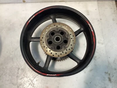 Yamaha YZF R6 YZFR6 2014 08-16 LLANTA TRASERA PIÑÓN BUJE ROTOR NEGRO Foto 1 de 3