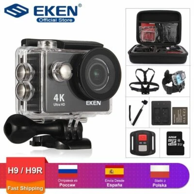 Экшн-камера eken H9R/H9 Ultra HD 4 K/30fps WiFi 2,0 "170D Водонепроницаемая каме - Image 1 of 4