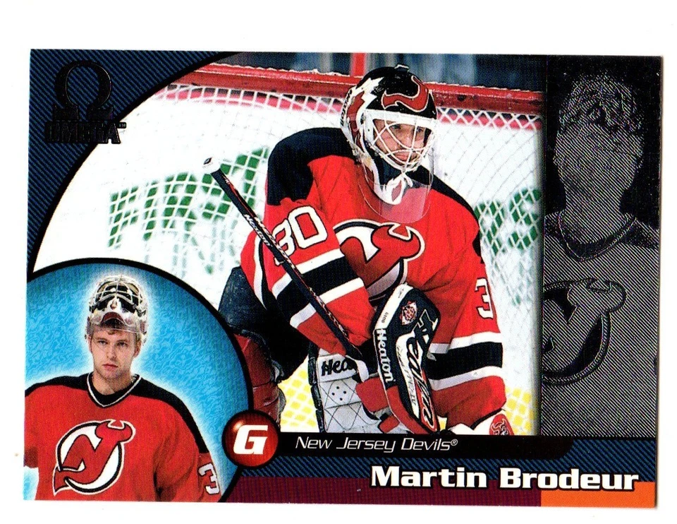 Martin Brodeur NEW JERSEY DEVILS 1998-99 Pacific Omega #136 - Image 1 of 2