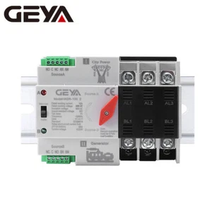 GEYA Automatic Transfer Switch Dual Power 3P 100A 230V 50Hz Grid to AC Generator - Picture 1 of 14