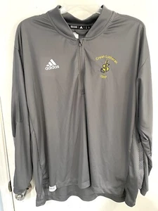 Adidas Primeblue Giacca Zip Uomo 2XL Grigio Manica Lunga Crean Lutherran Golf - Foto 1 di 8