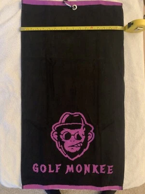 NEW Golf Monkee Golf Towel With Bag Clip