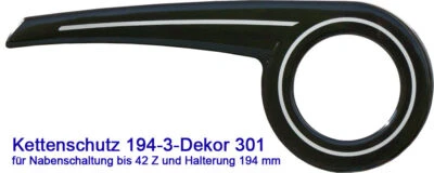 Fahrrad Kettenschutz Dekaform 194-3 City Bike Biria Kettenkasten Schutzblech 42Z - Bild 1 von 4