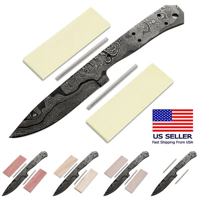 Kit para hacer cuchillos Damasco - Range Rambler - (9 opciones de mango) - Kit de cuchillas hágalo usted mismo Foto 1 de 4