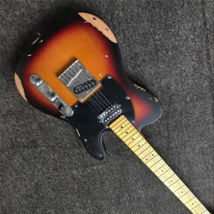 Heavy Relic 6strings electric tele guitar HS pickups with sunburst color - Picture 1 of 6