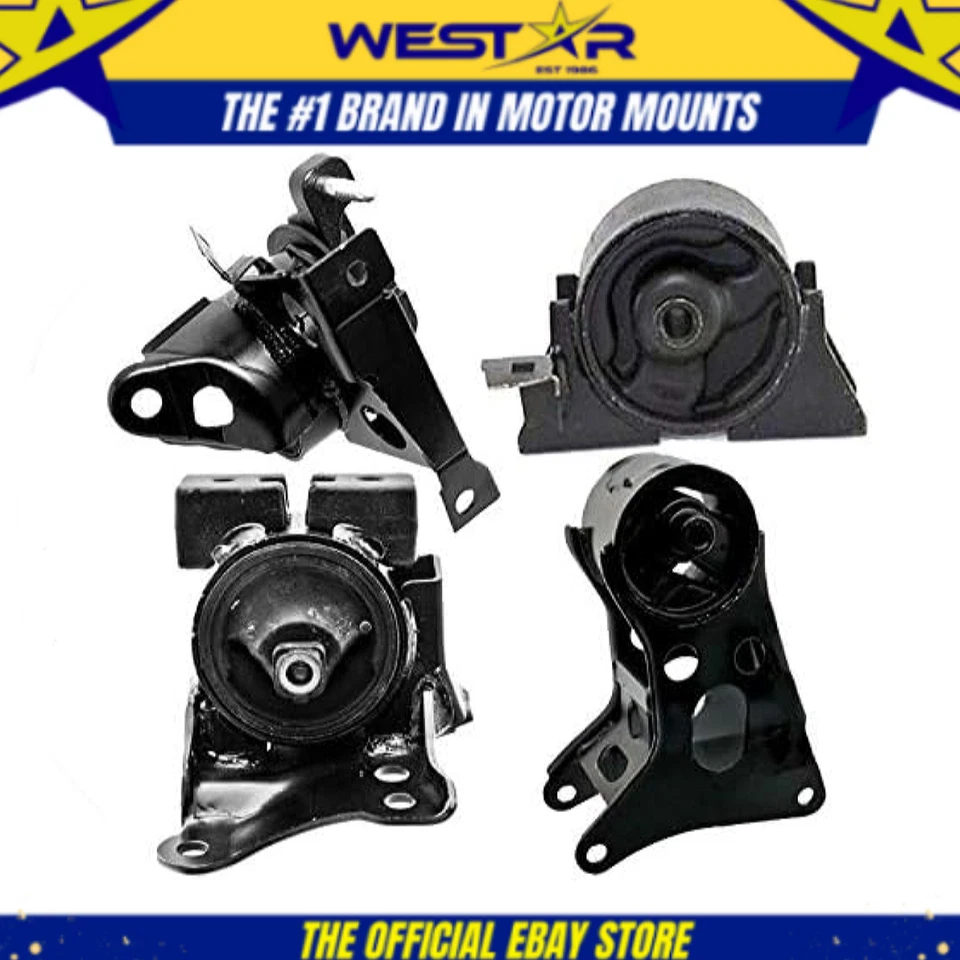 Juego de 4 piezas de montaje de motor y transmisión para Nissan Sentra 2002-2006 2,5 L para transmisión automática Foto 1 de 4