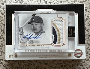2020 Topps Dynasty KESTON HIURA  On-Card Auto Patch #7/10 Brewers DAP-KH6