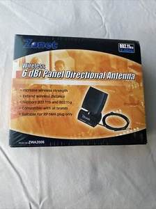 Antena Direccional Panel Zonet 802.11b/g 6 dBi de 2,4 GHz Nuevo Sellado Envío Gratuito - Imagen 1 de 5