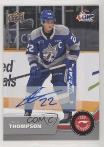 2021-22 Upper Deck CHL Auto Jack Thompson #49 Auto