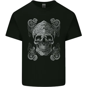 Religious Skull Pope Rock Music Heavy Metal Kids T-Shirt Boys Girls - Picture 1 of 3