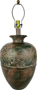 Vintage Southwest Celestial Sun Carved Table Lamp 29” Casual Lamp of California - Picture 1 of 9