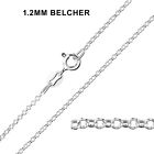 925 STERLING SILVER CHAIN NECKLACE CURB ROPE VARIOUS LENGTHS