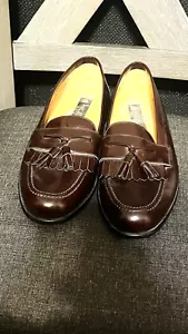 Mezlan Size 9M Santander Mens Burgundy Leather Tassel Kiltie Loafer...NICE - Picture 1 of 6