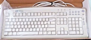 VINTAGE HEWLETT PACKARD HP SK-2501K WINDOWS PS2 KEYBOARD RM0-KBRK - Picture 1 of 7