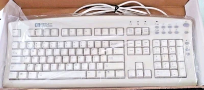 VINTAGE HEWLETT PACKARD HP SK-2501K WINDOWS PS2 KEYBOARD RM0-KBRK - Image 1 of 4