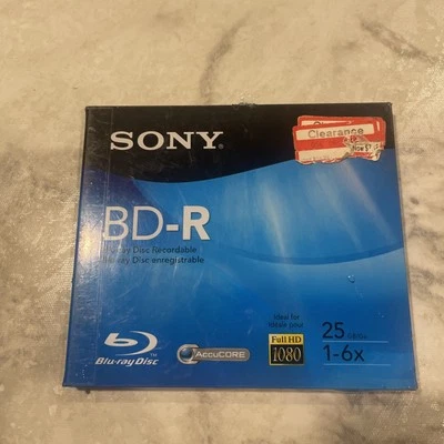Disco Blu-ray Sony Full HD 1080 BD-R grabable 25 GB 1-6X Foto 1 de 2