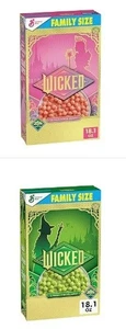 2 x General Mills Wicked Cereal Glinda Good Berry & Elphaba Carmel Apple 18,1 oz - Imagen 1 de 1