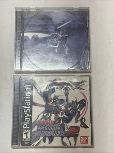 Gundam Battle Assault 1 & 2 Sony PlayStation 1 PS1 Original Cases Manual - Picture 1 of 6