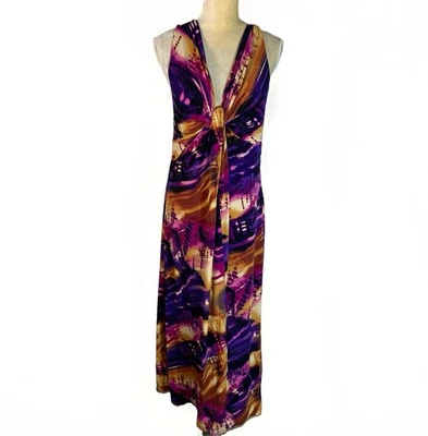 Tiana B. marble colorful maxi dress size L - Image 1 of 4