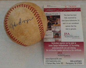 JOHN BOOZER WOODIE FRYMAN Autographed Signed ROMLB Baseball Ball JSA Phillies - Picture 1 of 2
