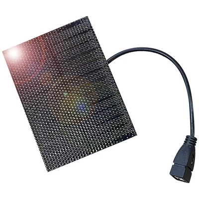 Tragbares Mini-Solarpanel, 5 V, 5 W, USB-Solarpanel-Ladegerät, Powerbank für C - Bild 1 von 4