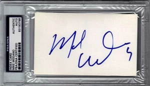 Mike Modano DETROIT RED WINGS DALLAS STARS Signed 3x5 Index Card PSA/DNA COA - Picture 1 of 1
