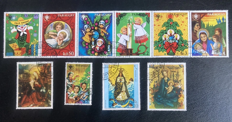 Paraguai: conjunto completo de 10, temporada de Natal 1981. Lote #B07-052404 - Imagem 1 de 1