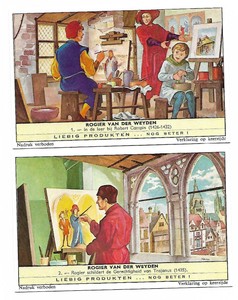 F1767 Liebig  Rogier Van Der Leyden 15 century artist complete set 6 cards