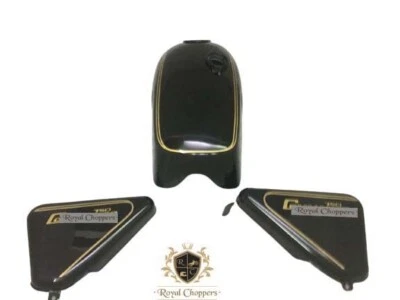 Fit For Norton Commando Roadster Black Painted Petrol Tank 750 + Side Panel - Image 1 of 4
