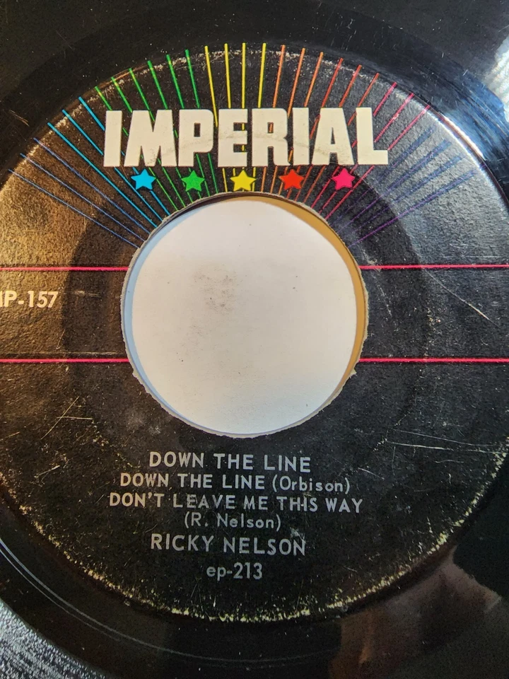 Ricky Nelson - Ricky Nelson Down the Line EP IMP-157 -1958 GOOD+ F203 - Image 1 of 1