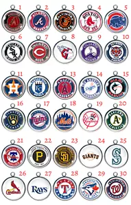 Baseball (More) Glass Cabochon Charms - Picture 1 of 1