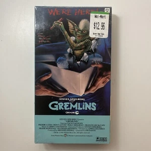 Sealed Gremlins 1985 1ST RELEASE VHS NEW WB WATERMARK Horror Vintage Torn Seal - Picture 1 of 10