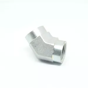 Steel 45 Degree Elbow 1/2 Female Npt Fitting Fuel Air Oil Fluid Vacuum FasParts - Picture 1 of 6