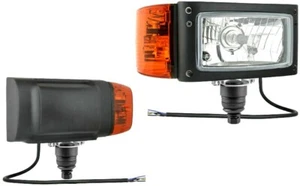 Reflektor z kierunkowskazem 12V H4 do ciągników maszyn budowlanych ładowarka kołowa kołowa koparka E20 - Zdjęcie 1 z 4